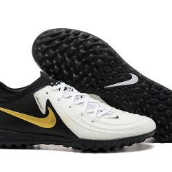 Nike Phantom Luna Elite TF Low White Black Gold Soccer Cleats For Men 