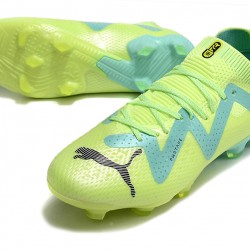 Puma Future Ultimate FG Low-Top Green Turqoise For Women And Men Soccer Cleats 