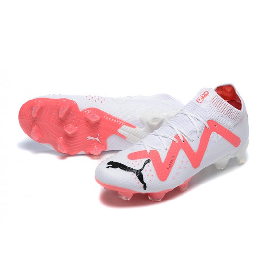 Top Quality Puma Future Ultimate FG Low-Top White Black Purple For Women And Men Soccer Cleats Online