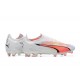 Shop Now Puma Future Ultimate FG Low-Top White Pink For Men Soccer Cleats On Sale