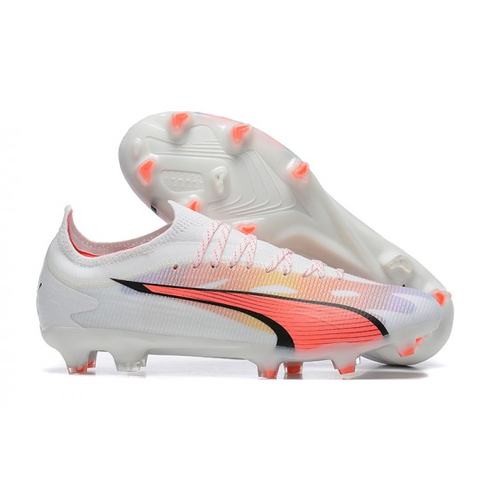 To Have A Strong Footing In A Market Puma Future Ultimate FG Low-Top White Pink For Men Soccer Cleats Shop Online