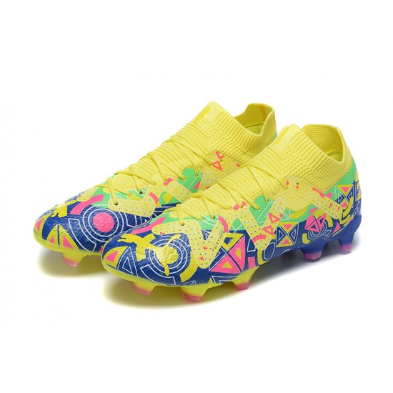 Best Quality Puma Future Ultimate FG Low-Top White Turqoise For Women And Men Soccer Cleats Online