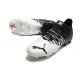 Puma Future Z 1.3 Instinct FG Low-Top White And Black For Men Soccer Cleats