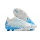 Puma Future Z 1.3 Instinct FG Low-Top White Blue For Women And Men Soccer Cleats