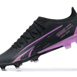 Puma Ultra Ultimate FG Low-Top Black Purple For Men Soccer Cleats 