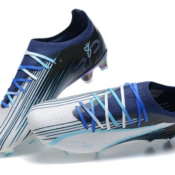 Puma Ultra Ultimate FG Low-Top Blue White For Men Soccer Cleats 