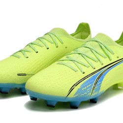 Puma Ultra Ultimate FG Low-Top Green Turqoise For Men Soccer Cleats 