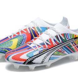 Puma Ultra Ultimate FG Low-Top Multi White For Men Soccer Cleats 