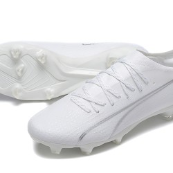 Puma Ultra Ultimate FG Low-Top White For Men Soccer Cleats 