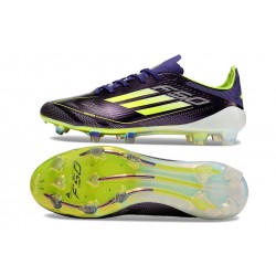 Adidas F50 Elite FG Purple Green Soccer Cleats For Women And Men