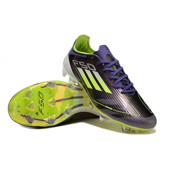 Shop Adidas F50 Elite FG Purple Green Soccer Cleats For Women And Men