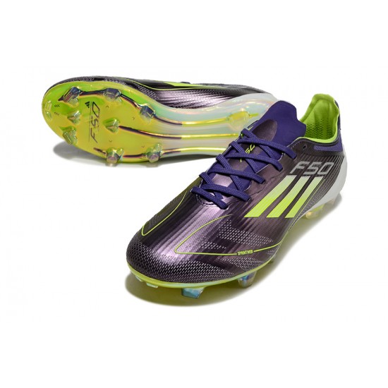 Shop Adidas F50 Elite FG Purple Green Soccer Cleats For Women And Men