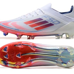 Adidas F50 Elite FG White Red Blue Soccer Cleats