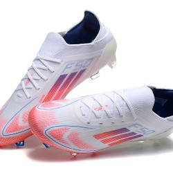 Adidas F50 Elite FG White Red Blue Soccer Cleats