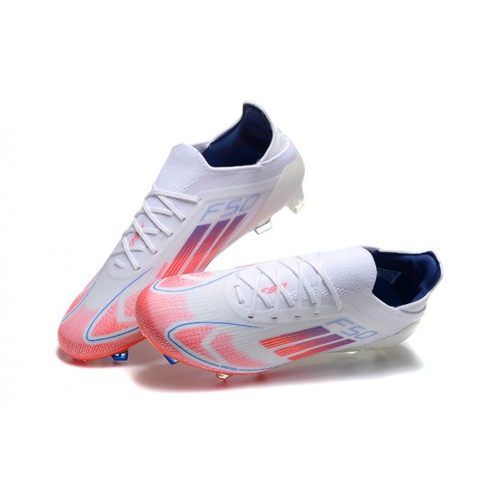 Discover Adidas F50 Elite FG White Red Blue Soccer Cleats