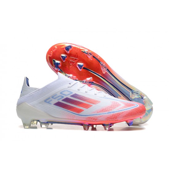 Discover Adidas F50 Elite FG White Red Blue Soccer Cleats