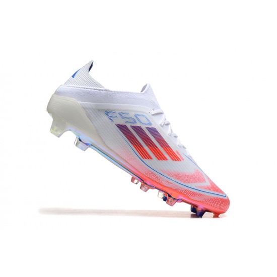 Discover Adidas F50 Elite FG White Red Blue Soccer Cleats