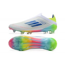 Adidas F50 FG White Green Pink Mens Soccer Cleats