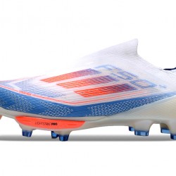 Adidas F50 FG White Orange Blue Women Men Soccer Cleats