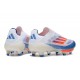 Adidas F50 FG White Orange Blue Women Men Soccer Cleats