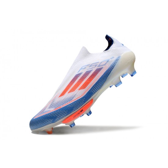 Adidas F50 FG White Orange Blue Women Men Soccer Cleats