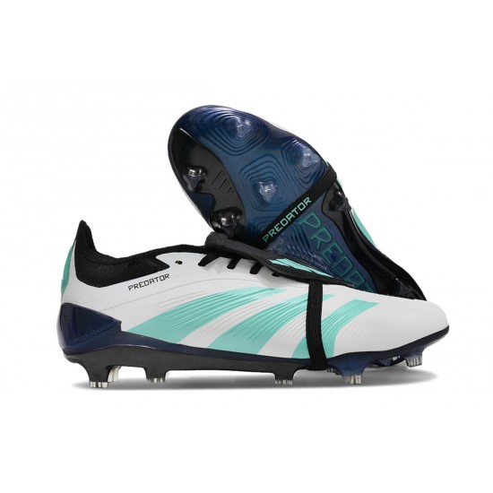 To Find A Ready Market Adidas Predator Elite Tongue FG White Black Ltblue Soccer Cleats (M) Online Shop