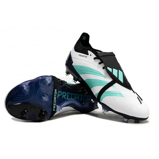 To Find A Ready Market Adidas Predator Elite Tongue FG White Black Ltblue Soccer Cleats (M) Online Shop