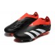 Popular Goods Adidas Predator Elite Laceless Boots FG Black Red White For Mens Soccer Cleats On Sale