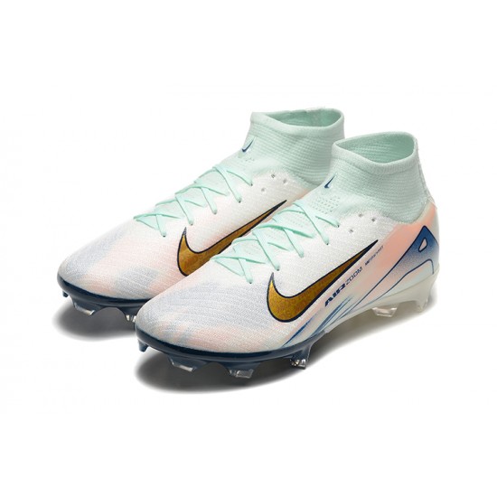 Nike Mercurial Superfly 10 Elite FG Gold Blue Green (M)