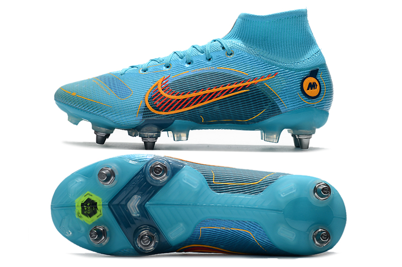 Nike Mercurial Vapor 14 Elite FG Soccer Cleats, Men's, Blue/Orange