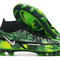 Nike Phantom GT2 Elite FG Motivation Pack High Black Green For Mens Soccer Cleats