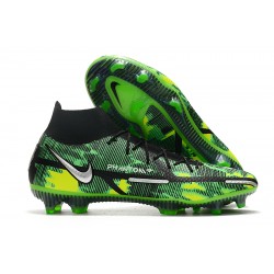 Nike Phantom GT2 Elite FG Motivation Pack High Black Green For Mens Soccer Cleats