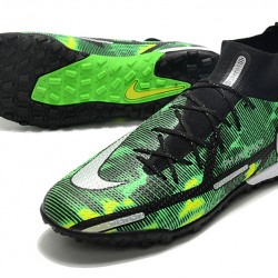 Nike Phantom GT2 Elite TF High Green Black For Mens Soccer Cleats