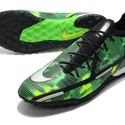 Nike Phantom GT2 Elite TF Low Green Black For Mens Soccer Cleats