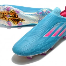 Adidas X Speedflow 1 FG Blue Purple Gold Low Soccer Cleats