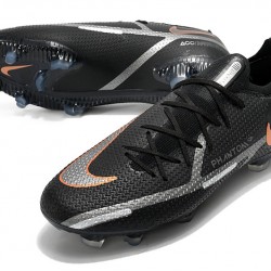 Nike Phantom GT Elite FG Black White Low Soccer Cleats