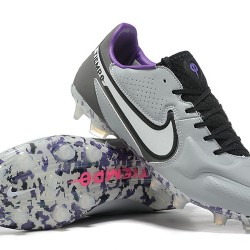 Nike Tiempo Legend 9 Elite FG Black Grey White Soccer Cleats