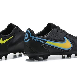 Nike Tiempo Legend 9 Elite FG Black Green Soccer Cleats