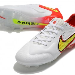 Nike Tiempo Legend 9 Elite FG Red White Yellow Soccer Cleats