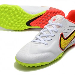 Nike Tiempo Legend 9 Pro TF Red White Yellow Soccer Cleats