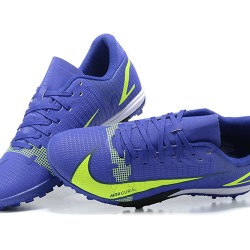 Nike Vapor 14 Academy TF Low Deep Blue Green Soccer Cleats