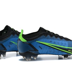 Nike Vapor 14 Elite FG Low Black Blue Soccer Cleats