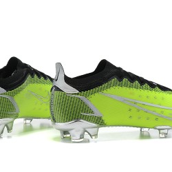 Nike Vapor 14 Elite FG Low Black Green Silver Soccer Cleats