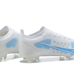 Nike Vapor 14 Elite FG Low White Blue Soccer Cleats