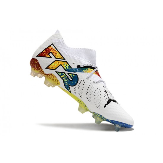 Puma Future 7 Ultimate FG/AG White Gold Soccer Cleats