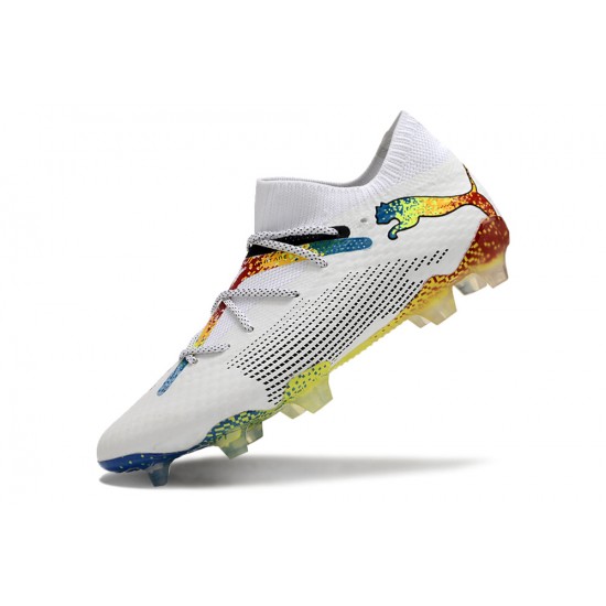 Puma Future 7 Ultimate FG/AG White Gold Soccer Cleats