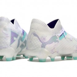 Puma Future 7 Ultimate FG/AG White Purple Soccer Cleats