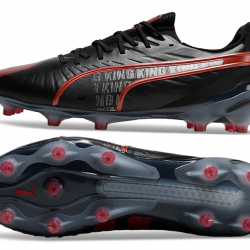 Puma King Ultimate FG/AG Black Red Soccer Cleats