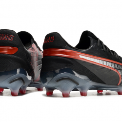 Puma King Ultimate FG/AG Black Red Soccer Cleats