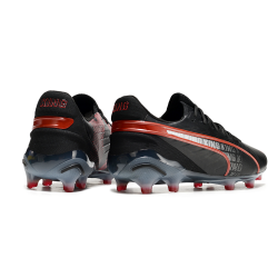 Puma King Ultimate FG/AG Black Red Soccer Cleats